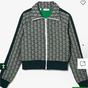 Lacoste Monogram Zip-up For Women